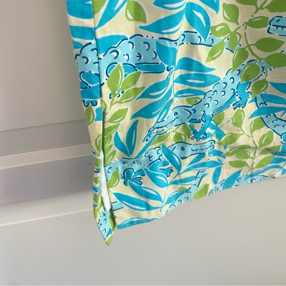 Lilly Pulitzer vintage Mimosa Everglades Alligator Shift Mini Dress 26512 - Picture 4 of 7